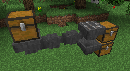 Minecraft hopper trading system