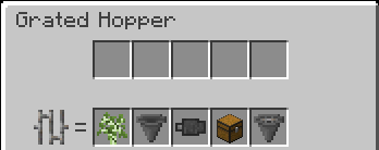 hopper recipe minecraft